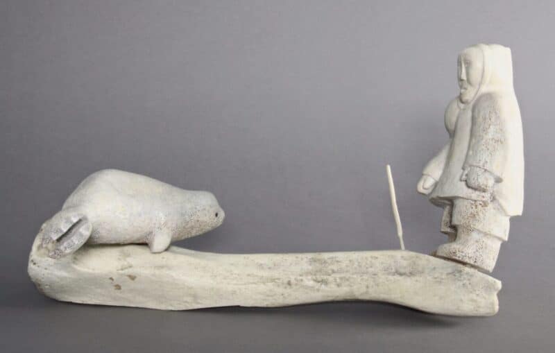 Alina Tungilik-Man Hunting Seal