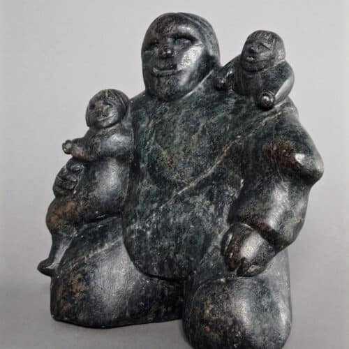 Mother with 2 children by Martha Tickie
