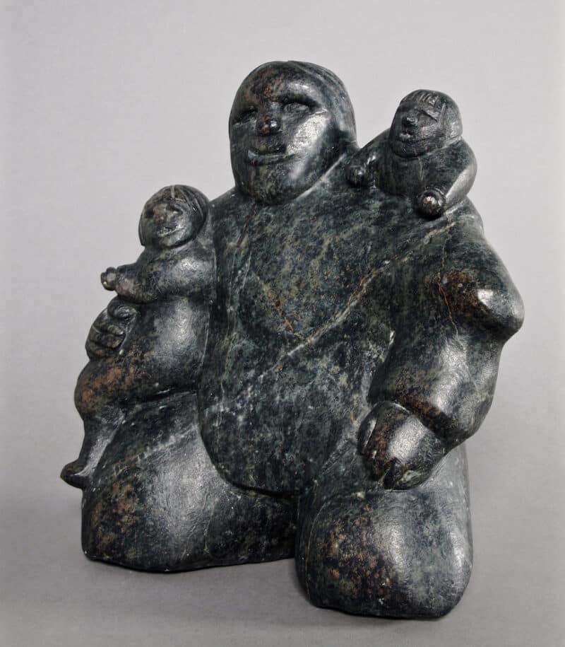 Mother with 2 children by Martha Tickie