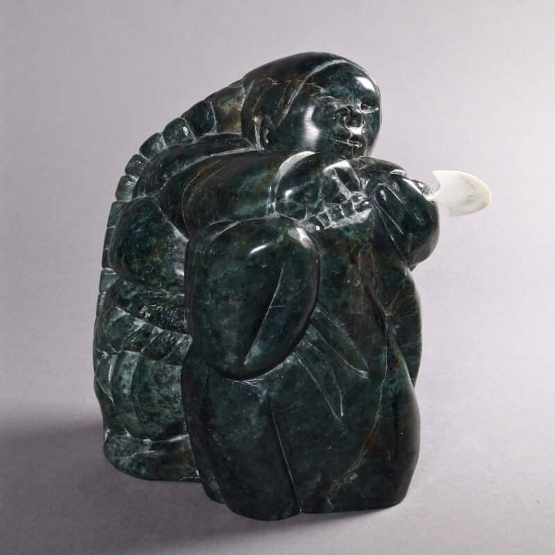 Femme et ulu par Adamie Inukpuk