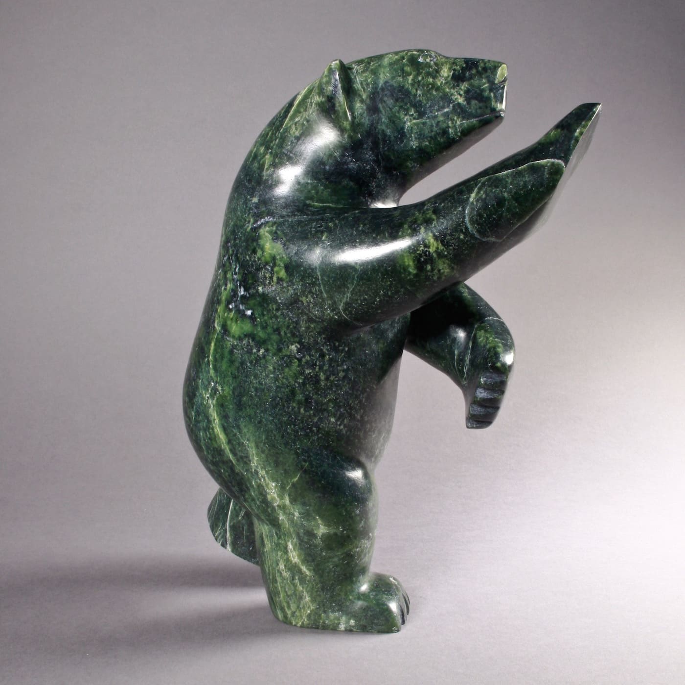 Dancing Bear Sculpture Inuit Galerie Art Inuit Brousseau