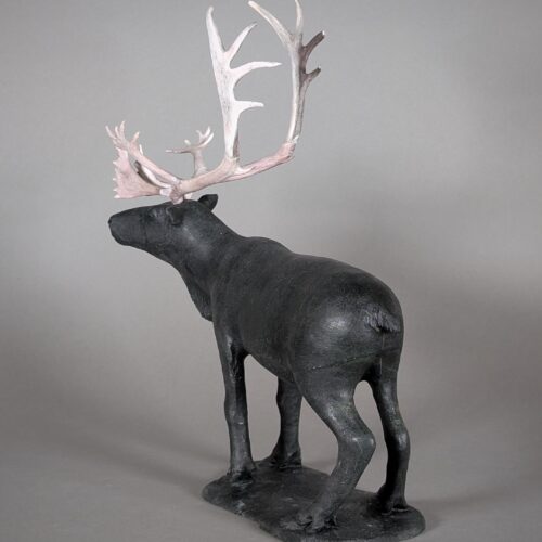 Paul Malliki Male Caribou Sculpture Inuit Art Canada