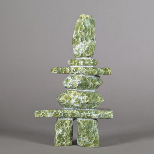 Inukshuk Inuit Sculpture by Matt Kingwatsiak