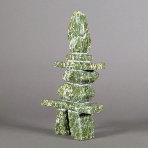 Inukshuk Inuit Sculpture by Matt Kingwatsiak