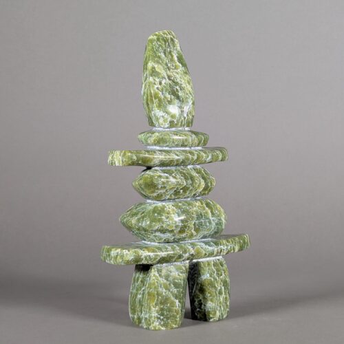 Inukshuk Inuit Sculpture by Matt Kingwatsiak