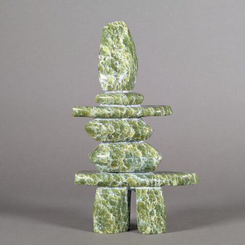 Inukshuk Inuit Sculpture by Matt Kingwatsiak