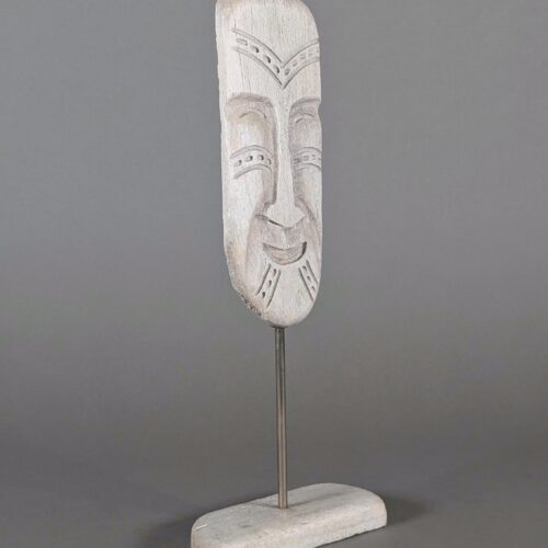 Mask Head Face Inuit Sculpture Billy Merkosak