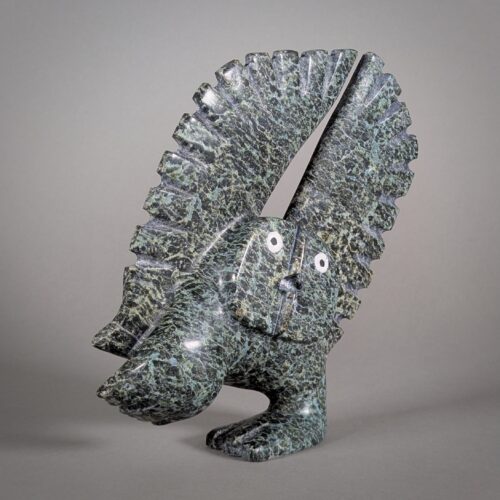 Owl sculpture by inuit artist Padlaya Qiatsuq