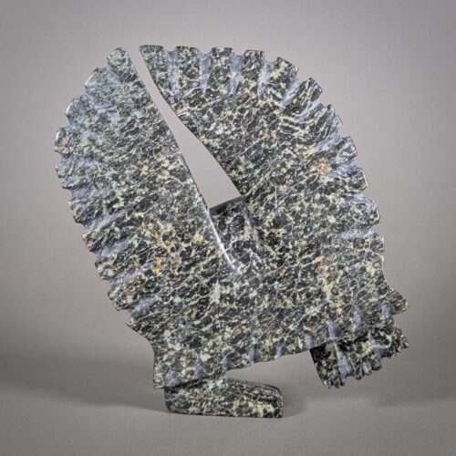 Owl sculpture by inuit artist Padlaya Qiatsuq